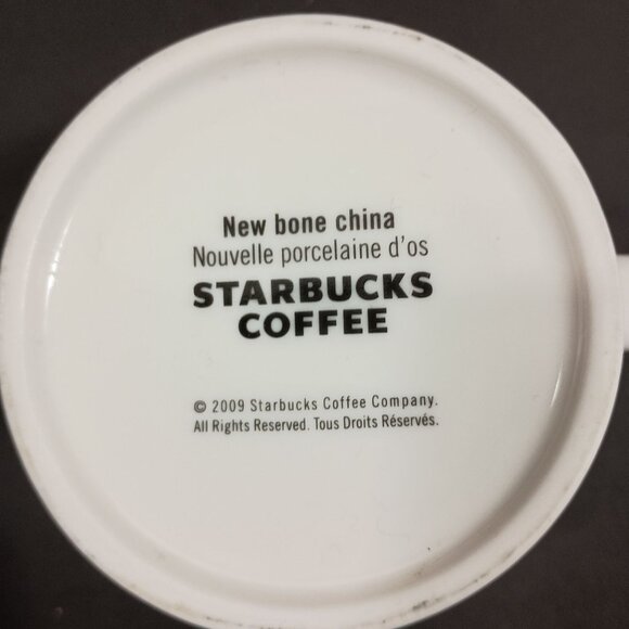 Starbucks Mug 2009 Holiday Reindeer Red New Bone China Christmas Collectible - Picture 8 of 9